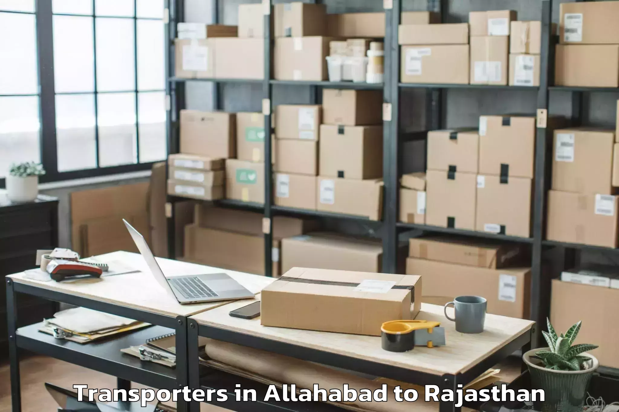 Book Allahabad to Padampur Transporters Online